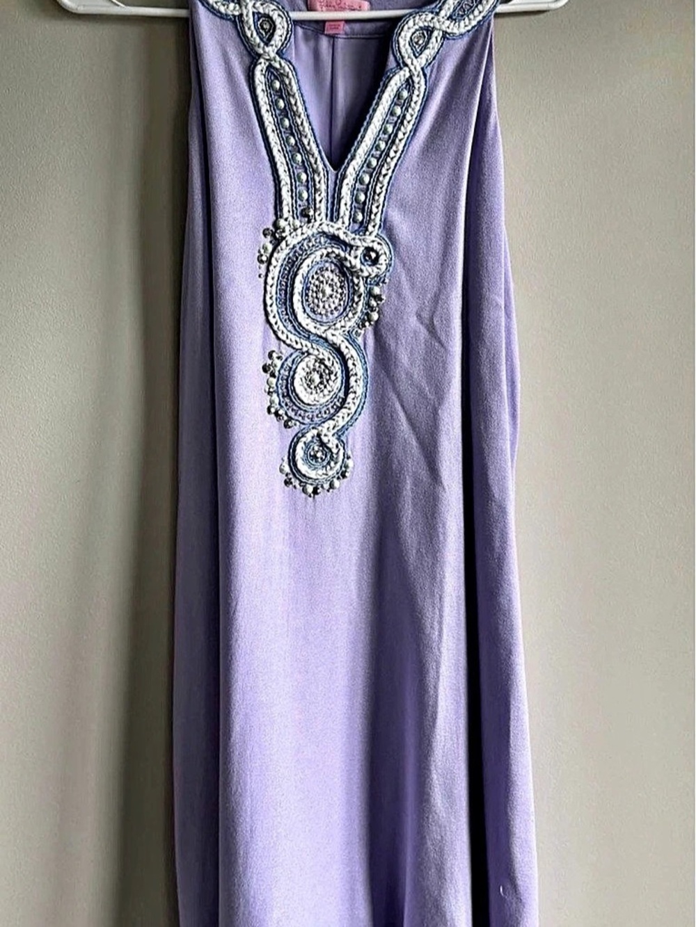 Lilly Pulitzer Tamala Beaded Shift Dress Purple Medium
